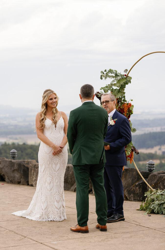 A Portland couple getting married in the Pacific Northwest.